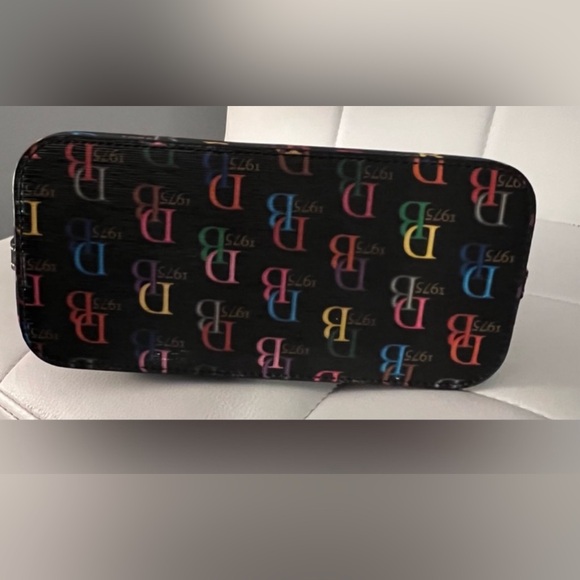 Dooney Bourke Handbag Crossbody Satchel Multicolor DB Logo Purse Rainbow Dooney - Picture 4 of 10